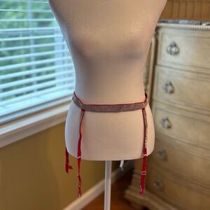 NWOT Victoria's Secret Red Garter Belt